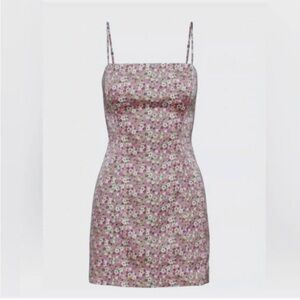 Aritzia | Sunday Best Shimmer Satin Dress